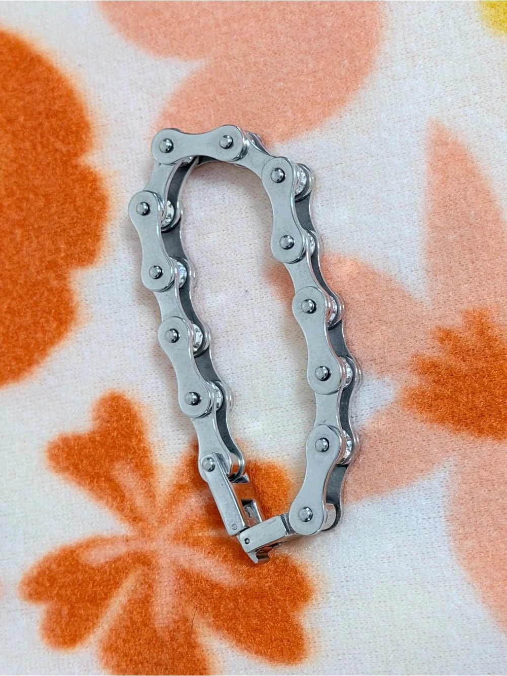 Silver Crystal Link Watch Bracelet - Women's Accessory